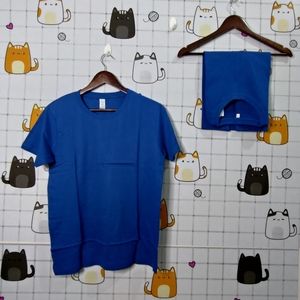 Men's Round Neck Half | Royal Blue